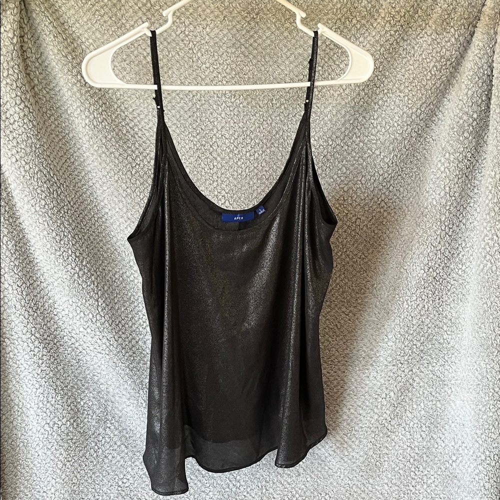 Apt. 9 Black Sheer Camisole Top